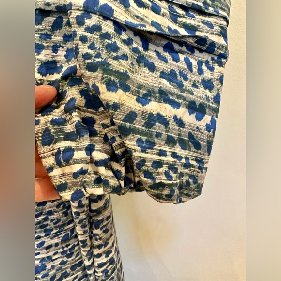 Hunter Bell Jenkins dress in Terrazzo Leopard (Blue), Size XS - Picture 6 of 9